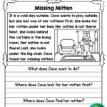 1st Grade Reading Comprehension Worksheets Multiple Choice Pdf