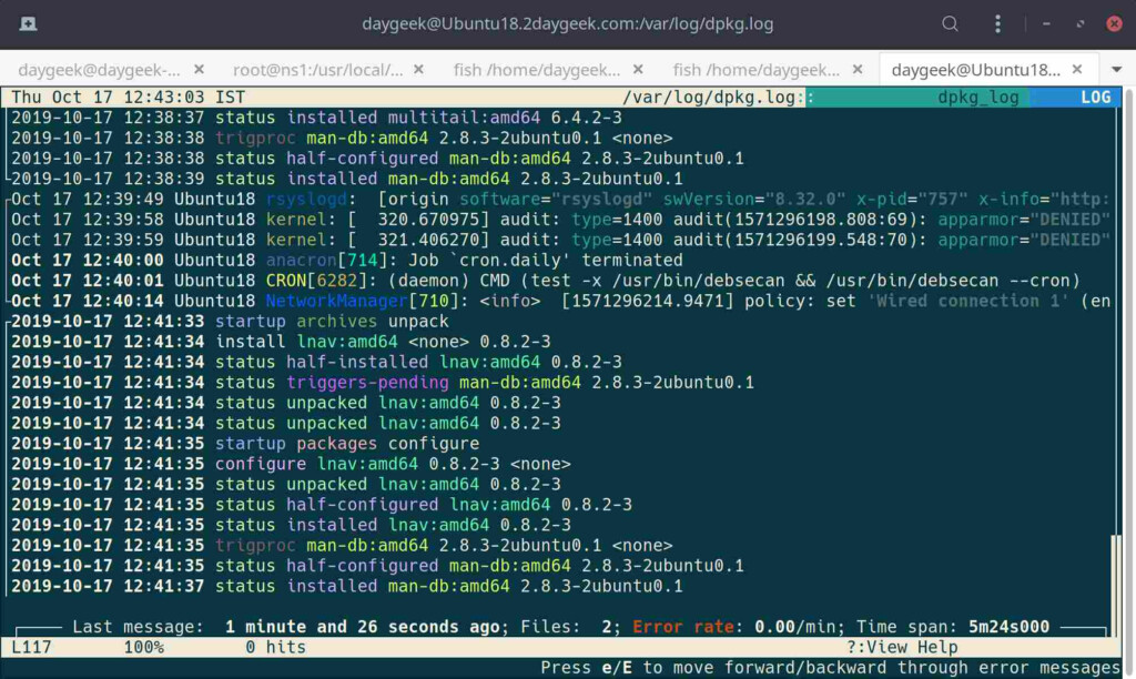 6 Ways To View Or Monitor Linux Log Files In Real Time 2DayGeek