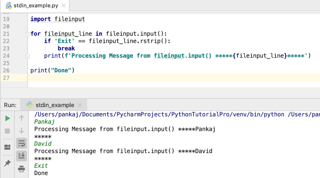 How To Read From Stdin In Python JournalDev