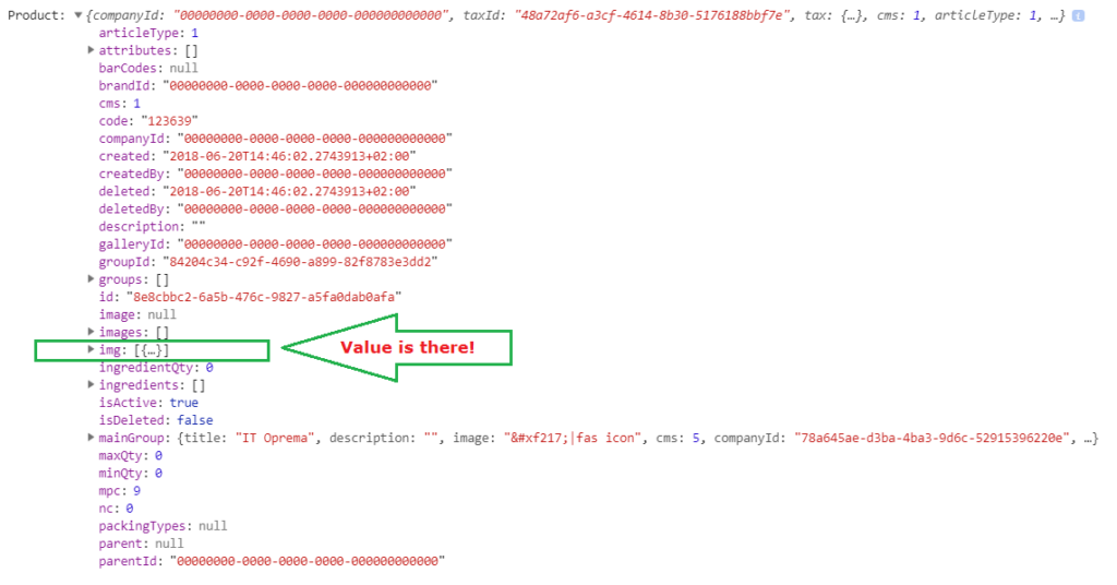 Javascript Value Is Null Even If It s Not In Console log 