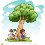 Reading Stock Vector Illustration Of Books Happy Poster 53353521