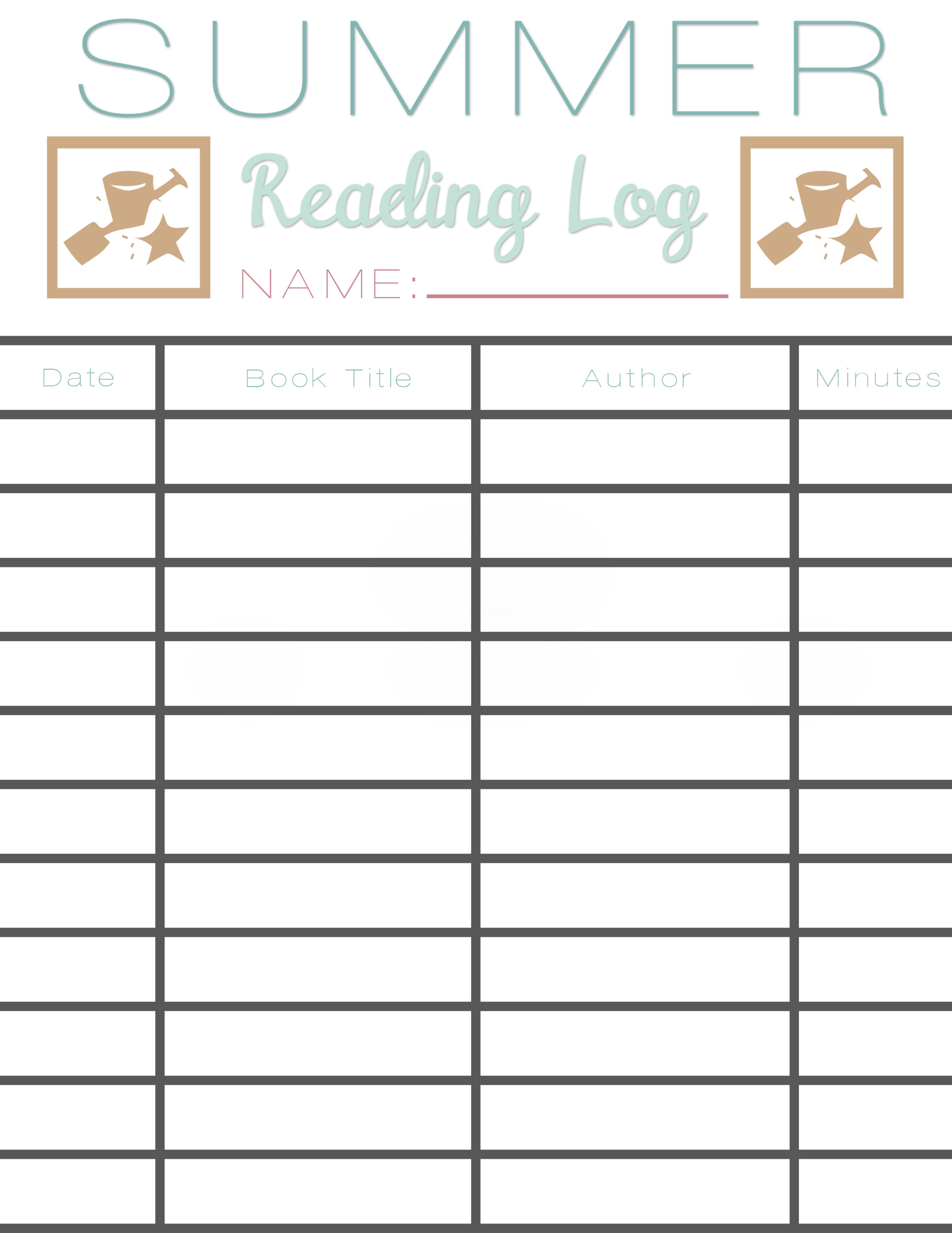 Summer Reading Log Earn Free Books Sarah Halstead Summer Reading Log Earn Free Books Sarah Halstead