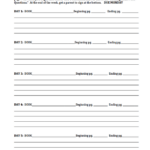 Weekly Reading Log Mr Thatcher s 5th Grade