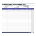 30 Printable Mileage Log Templates Free Template Lab