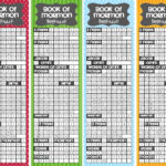 Book Of Mormon Tracking Bookmark Book Of Mormon Scripture Reading