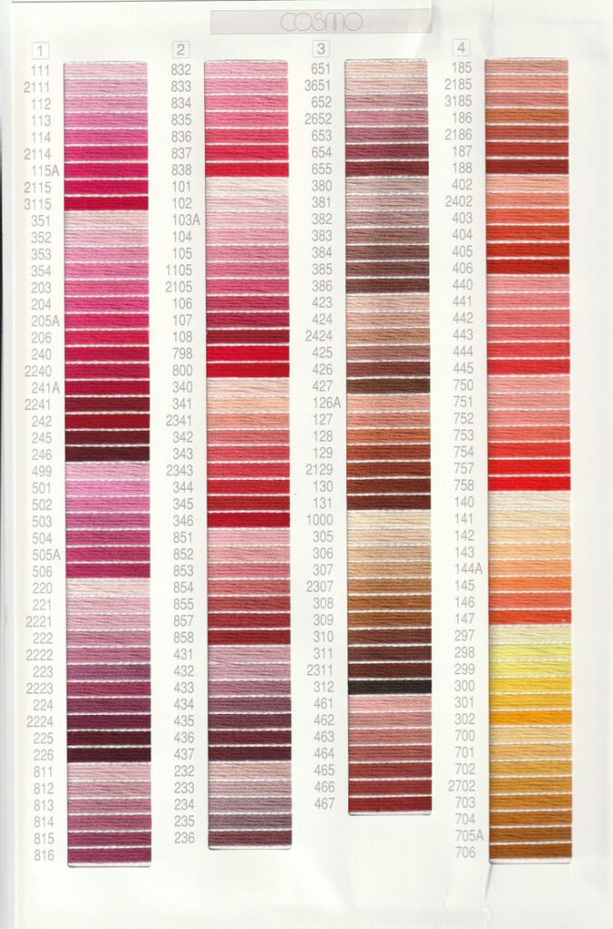 Cosmo Embroidery Floss 6 Strands By Lecien You Choose Color Etsy 