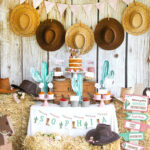 Cowgirl Birthday Party Decor Cowgirl Watercolor Party Decor Horse