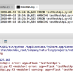 Flask log file console level log