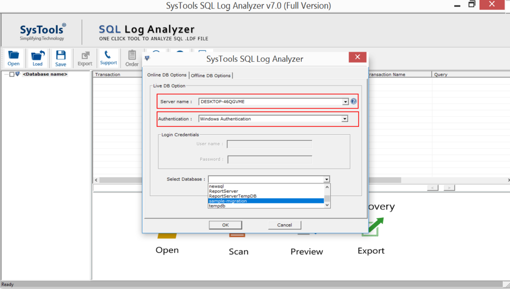 Free LDF Viewer Software Open Read And Analyze Log File