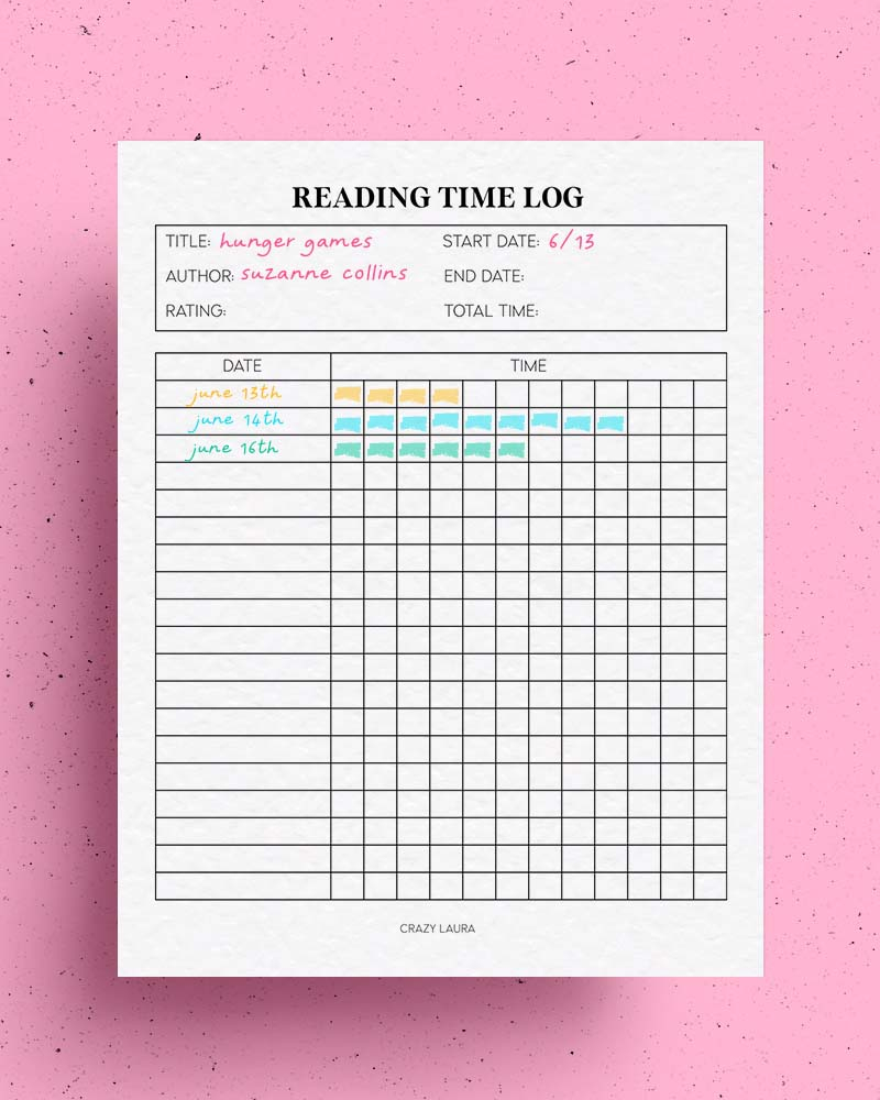 Free Reading Log And Book Review Printable Pages Crazy Laura Free Reading Log And Book Review Printable Pages Crazy Laura