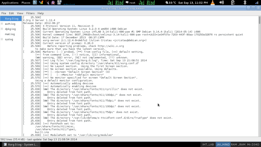 How To Use Log Viewer GUI In Kali Linux Linux Is The Best