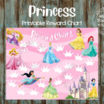 Instant Download Reward Chart Printable Chart Princess Chart Potty
