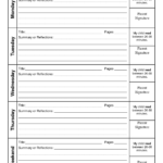 Log Reading Printable Weekly Calendar Weekly Reading Log Download