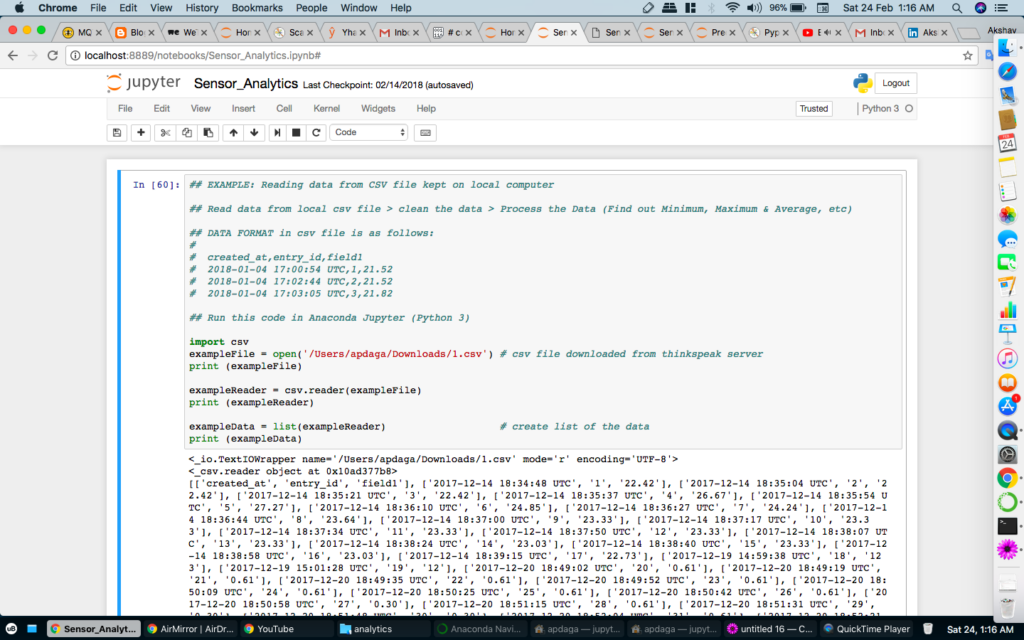 Python Reading Data From Local CSV File And Processing The Data