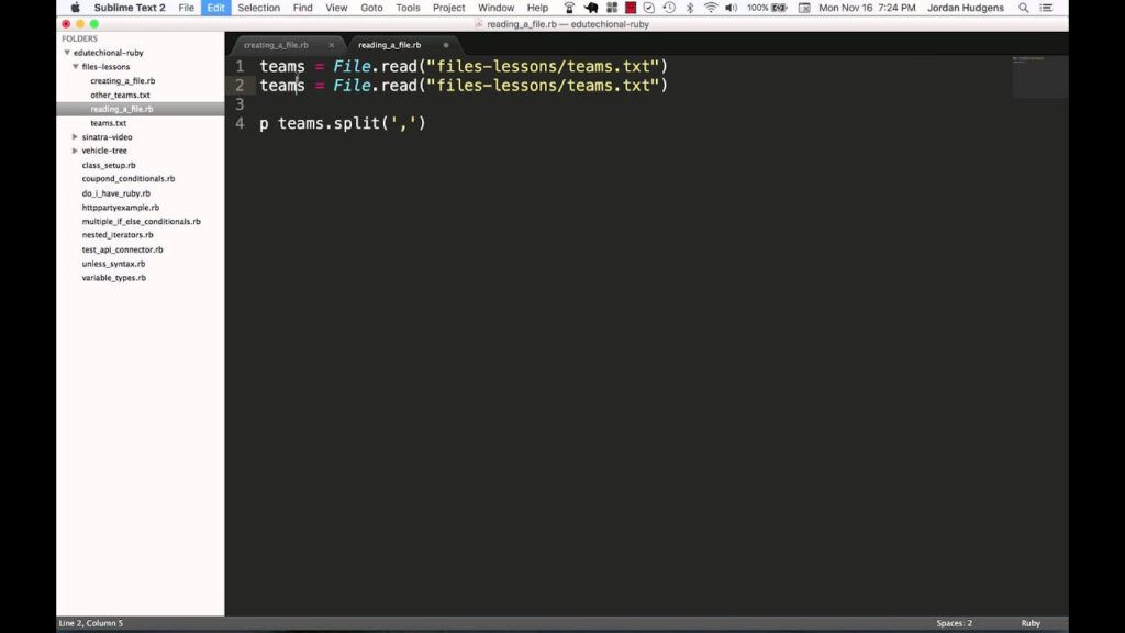 Reading Files Into A Ruby Program YouTube