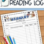 Reading Log January Reading Logs January Reading Book Log