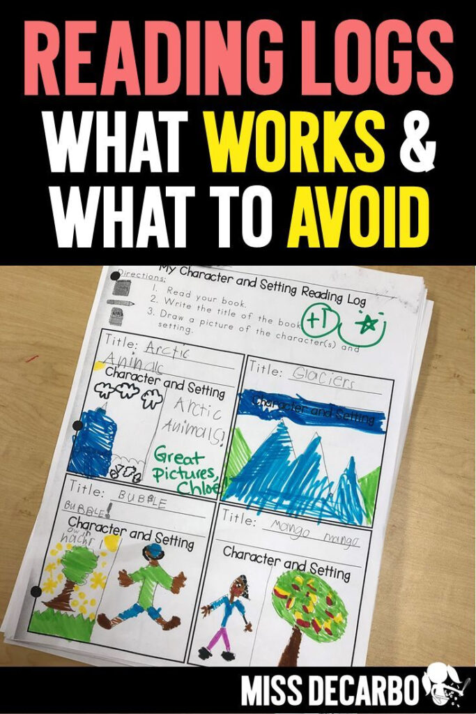 Reading Logs For Comprehension And Nightly Reading Miss DeCarbo 