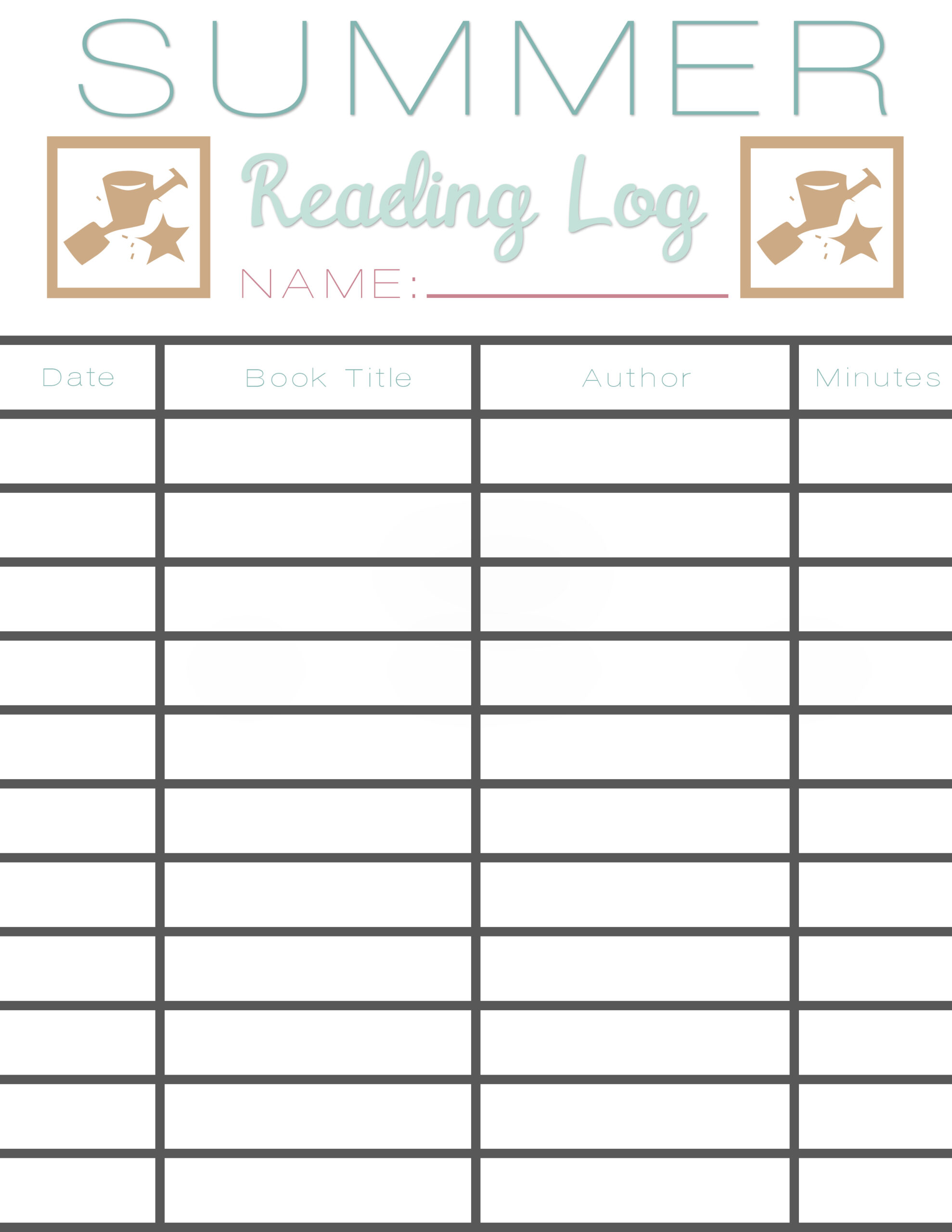 Summer Reading Log Earn Free Books Sarah Halstead Summer Reading Log Earn Free Books Sarah Halstead