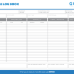Vehicle Logbook Templates GOFAR