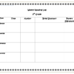 29 Printable Reading Log Examples In PDF Examples