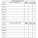 47 Printable Reading Log Templates For Kids Middle School Adults