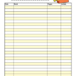 47 Printable Reading Log Templates For Kids Middle School Adults