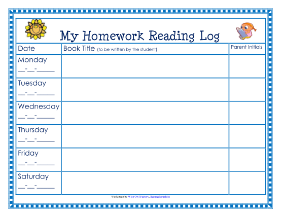 81 Weekly Reading Log Template Page 4 Free To Edit Download Print 