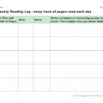 9 Reading Log Templates For Kids Middle School GENERAL