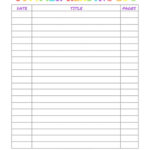 Book Reading Log 2022 Reading Log Printable