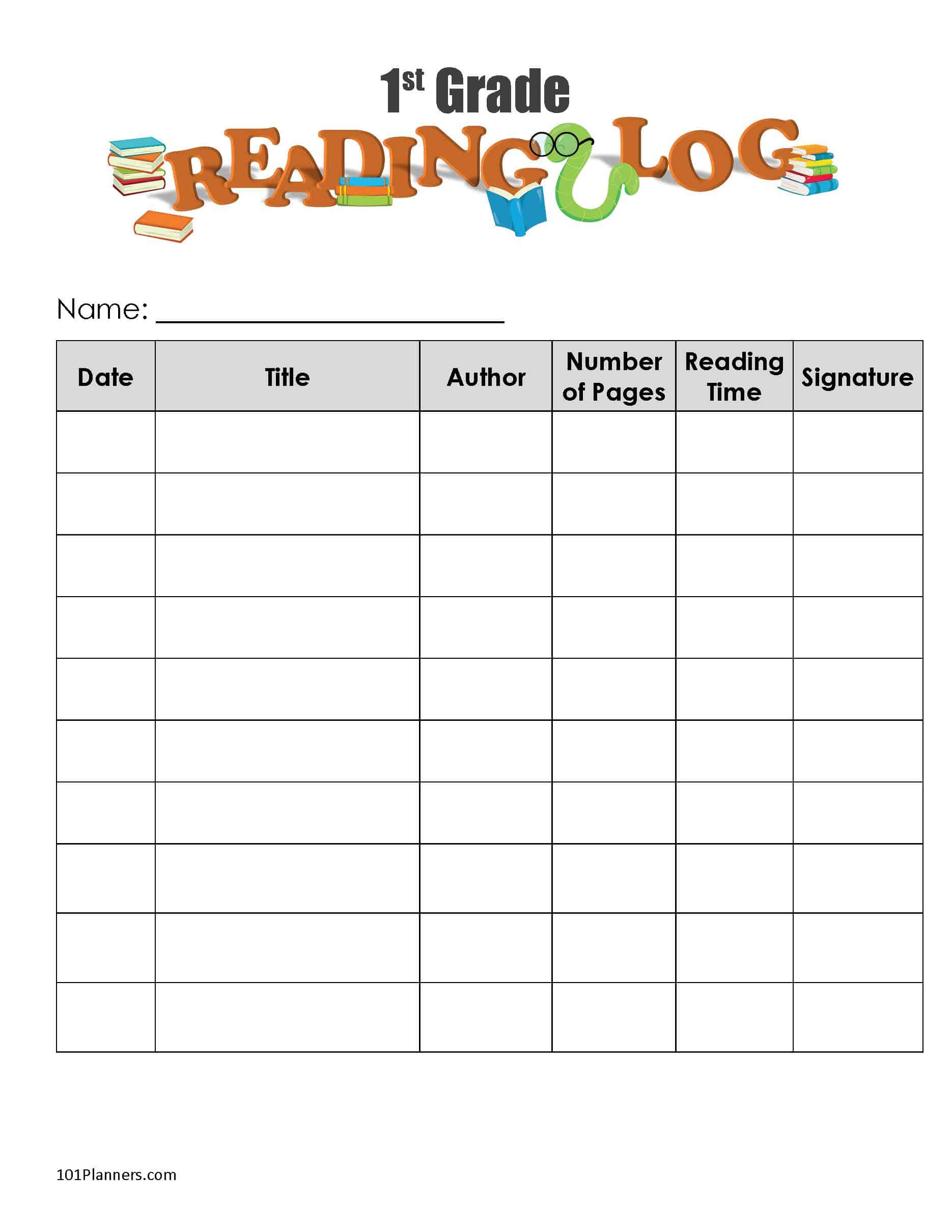 Free Printable Reading Log Template Bullet Journal Traditional Free Printable Reading Log Template Bullet Journal Traditional