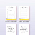 Printable Reading Journal Digital Download Reading Log With Etsy