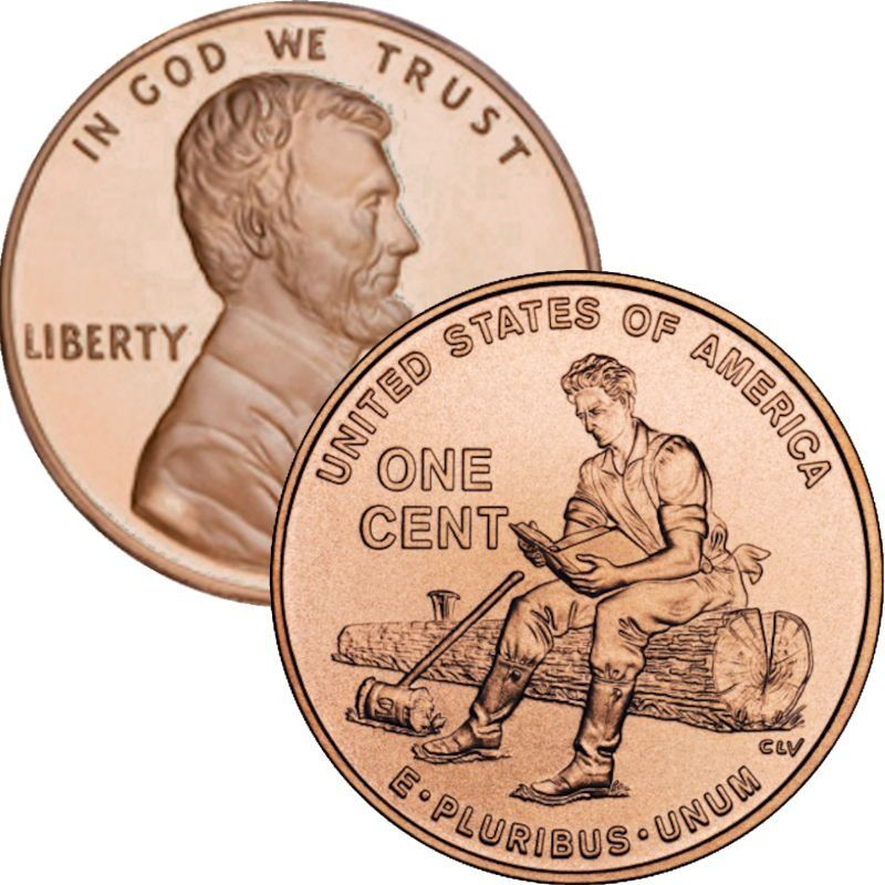 Rail Splitter 2009 Bicentennial 1 Oz 999 Pure Copper Round Pure 