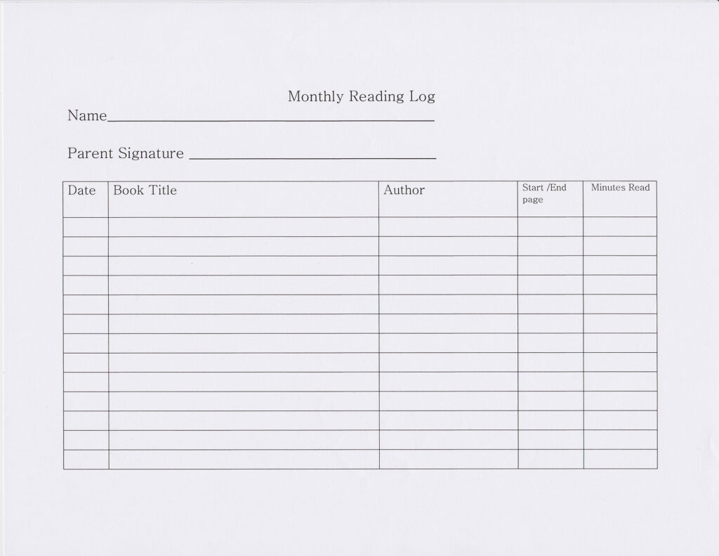 Reading Logs 101 Scholastic