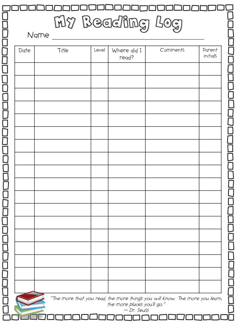 Readinglog Pdf First Grade Reading Reading Log Reading Classroom Readinglog pdf First Grade Reading Reading Log Reading Classroom