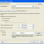 SQL Server 2005 Log Shipping Setup Using The Wizard