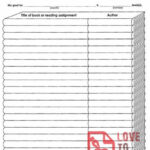 Book It Reading Log By The Book LoveToTeach Free Printable