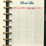 Book List Tracker Reading Log A5 Printable Instant Etsy
