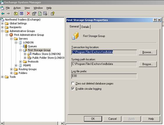 Exchange 2003 Backup And Restore With NTBACKUP High Availability 