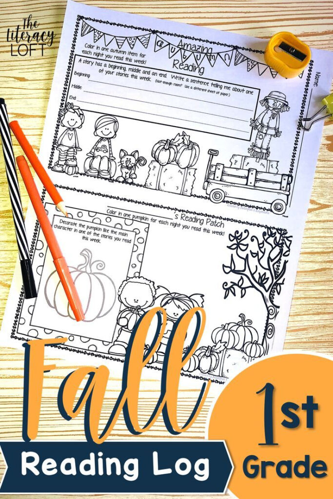 Fall Reading Log 1st Grade With Images Reading Logs Fall Reading 