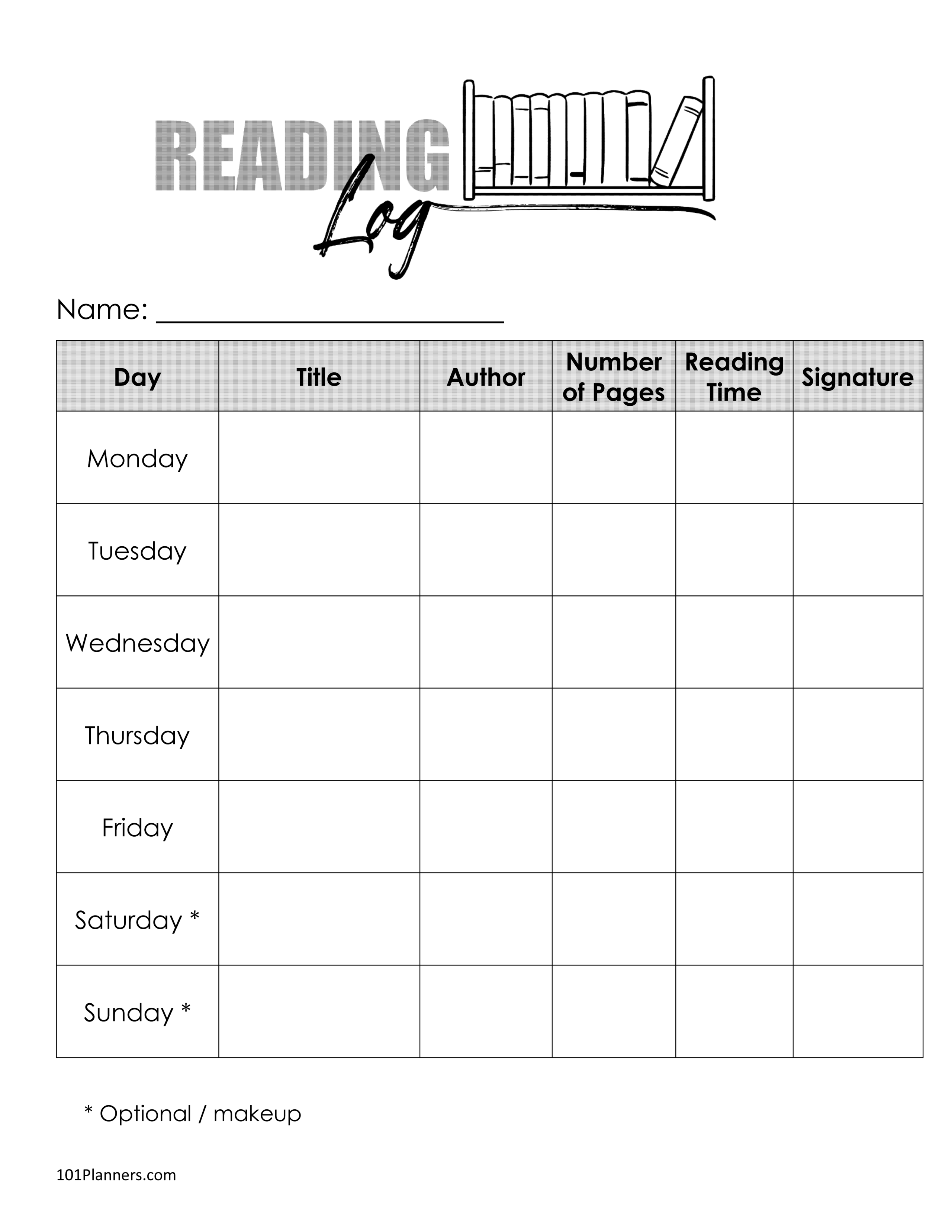 Free Printable Reading Log Template Bullet Journal Traditional Free Printable Reading Log Template Bullet Journal Traditional