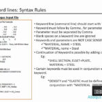 How To Read Edit Abaqus Input File With Its Syntax Rules And Add