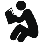 Man Sitting And Reading Book Free Vector Icons Designed By Freepik