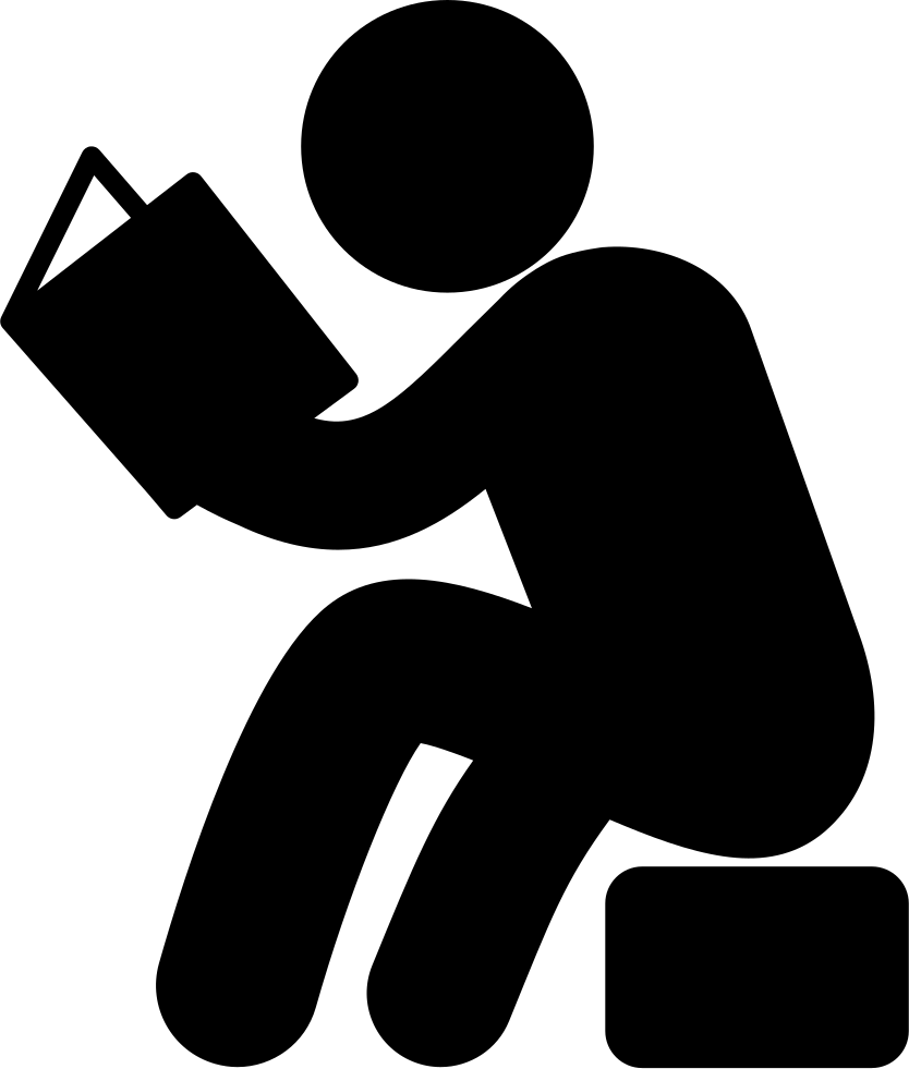 Man Sitting And Reading Book Svg Png Icon Free Download 35806