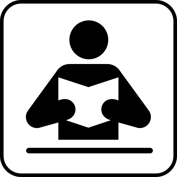 Person Reading Book Clip Art Vectors Graphic Art Designs In Editable 