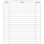 Printable Summer Reading Log For Kids Overstuffed