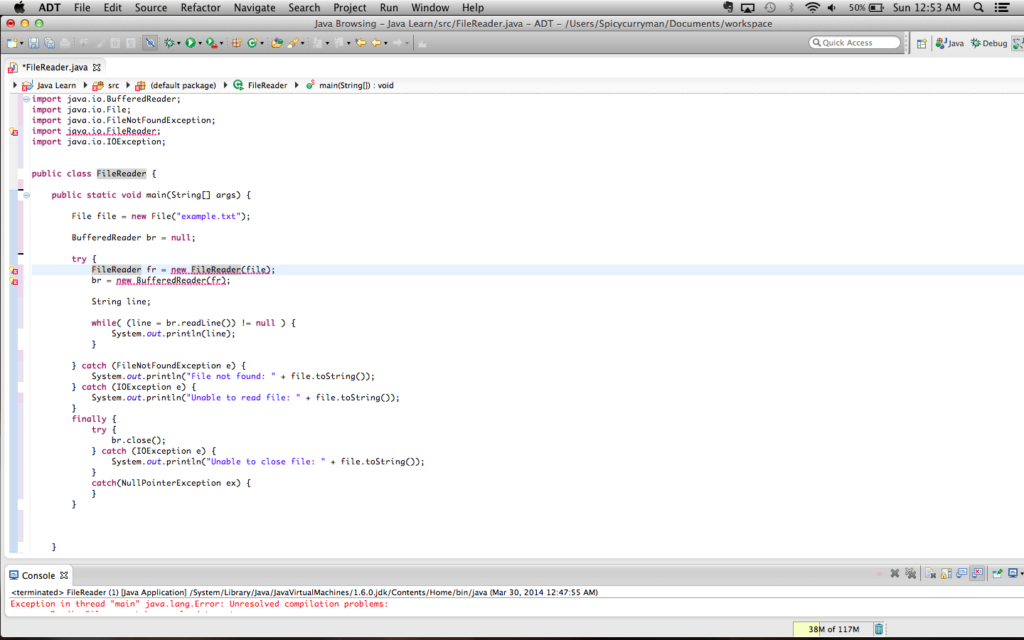 Properly Reading Files With FileReader And BufferedReader In Java 