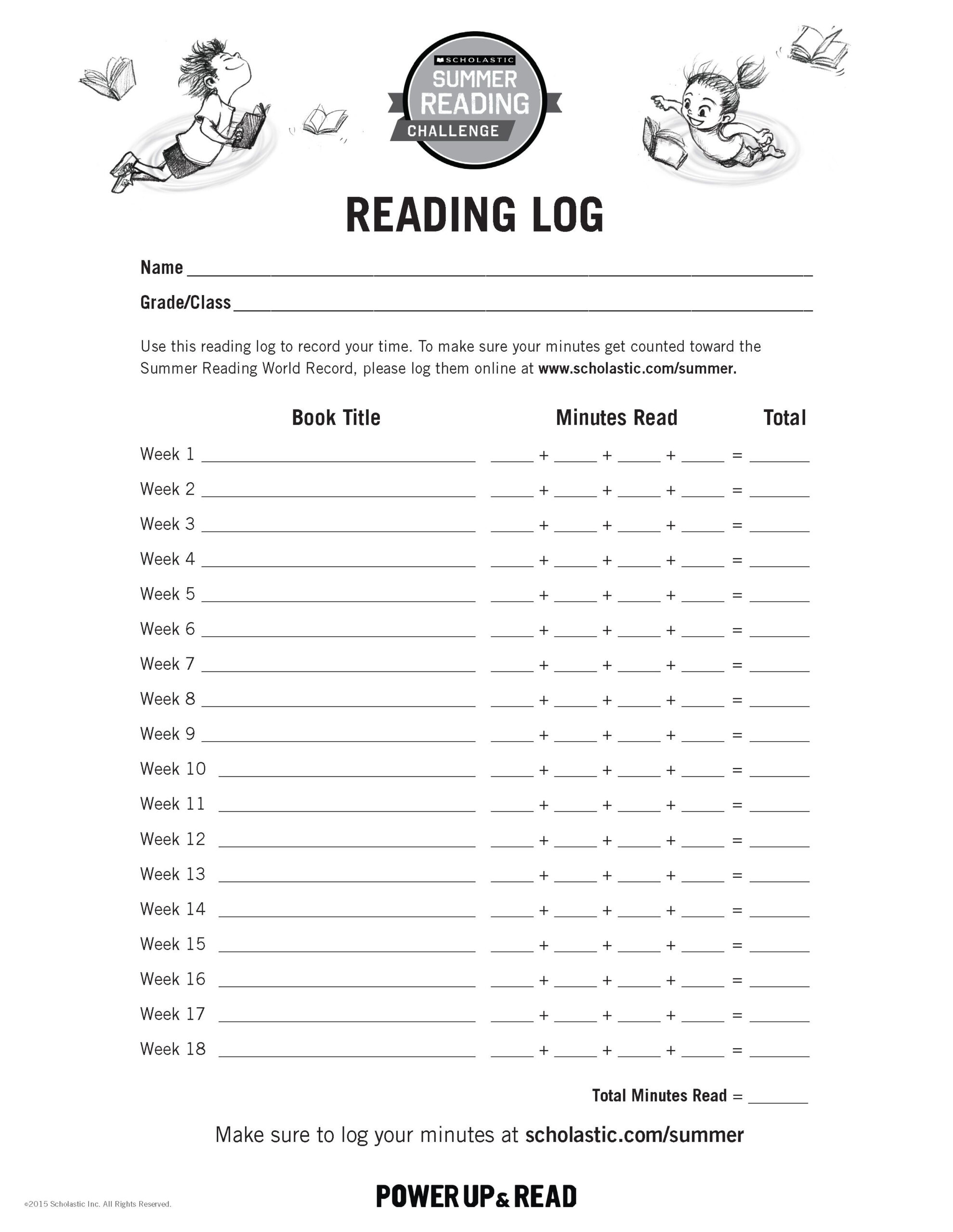 Reading Log Summer Reading Challenge 2015 Kids Can Track Their Reading Log Summer Reading Challenge 2015 Kids Can Track Their