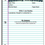 Reading Log With Summary Template SampleTemplatess SampleTemplatess
